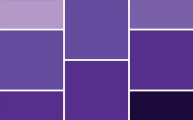 Abstract mosaic of varying shades of purple and lavender rectangles with rounded corners layout grid templates collection