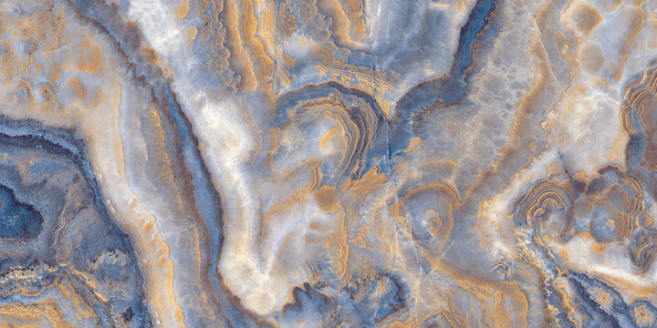 Blue marble texture background with high resolution, Italian marble slab with golden veins, Closeup surface grunge stone texture, Polished natural granite marbel