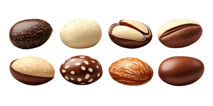 Assortment of colorful round candies or chocolates