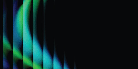 Grainy background glowing blurred color flow banner poster cover design, noise texture. Refracted Glass Gradient Effect. Ribbed glass morphism texture.