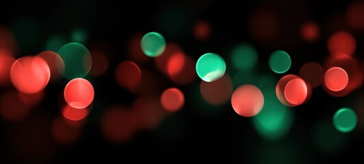 Bokeh Lights with Red  Green.