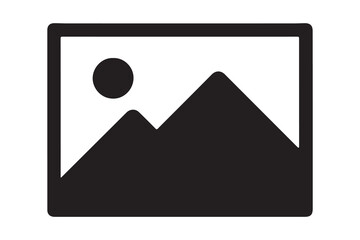 Simple gallery icon representing images and photos