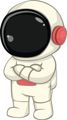 Astronaut in the space