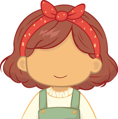 Cute girl wear red headband
