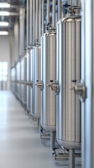 Renewable jet fuel blending system inside clean refinery environment with bioenergy tanks.