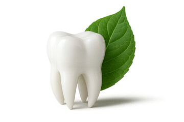 tooth on white background