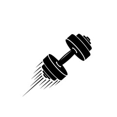 Dumbbell Icon on White Background
