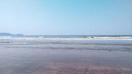 beautiful view at murud beach in maharashtra in india.