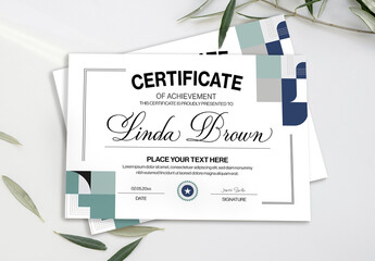 Modern Professional Certificate Template