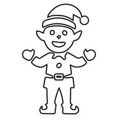 Obraz premium Elf Outline
