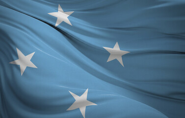 National flag of Micronesia High resolution