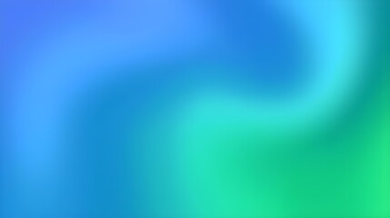 Abstract gradient background with smooth blending of blue and green hues