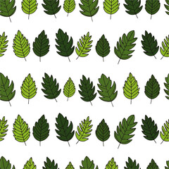 Green Leaves Pattern Fresh Foliage Design for Nature-Inspired Backgrounds