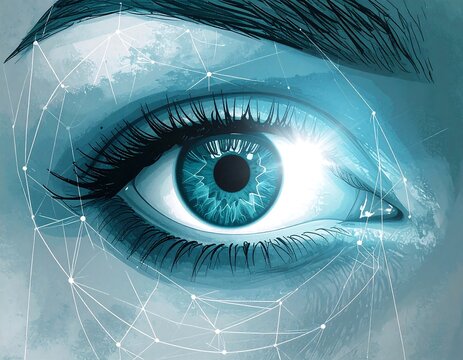 Eye of the Future - A Glimpse into Technological Vision. - Powered by Adobe