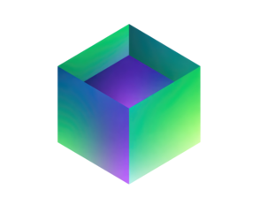 3D box with vibrant gradient colors