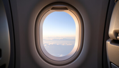 Fototapeta premium View Sky and Clouds From Airplane Window