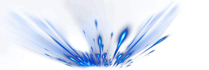 Dynamic blue light streaks radiating upwards create an energetic and modern feel, perfect for technology, innovation or futuristic concepts, adding a splash of vibrant color to any project