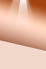 Fototapeta premium Sophisticated rose gold gradient spotlight, perfect for product showcases or elegant backgrounds in design projects, adding a touch of luxury and modern flair for marketing visuals