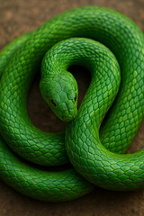 green grass snake