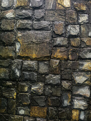 Rough stone wall texture background