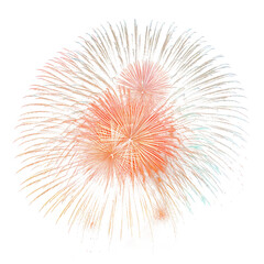 festive fireworks on an isolated transparent background. Fireworks png, 
