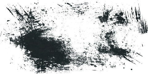Abstract gritty grunge texture vintage distress white transparent background.