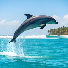 dolphin jumping out of water