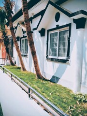 Stylish  house with modern exterior  .