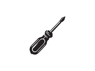 Fototapeta premium Single Screwdriver Vector Icon – DIY Repair Tool Illustration
