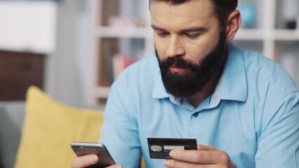 Engaging in online shopping using a credit card and a smartphone for convenience and ease of access
