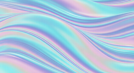 HD abstract digital background featuring smooth pastel waves of turquoise, violet, and pink gradients blending together in a soft futuristic texture