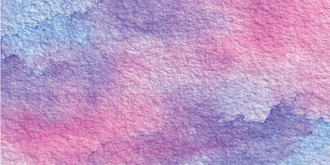 Soft pink purple blue watercolor wash abstract background