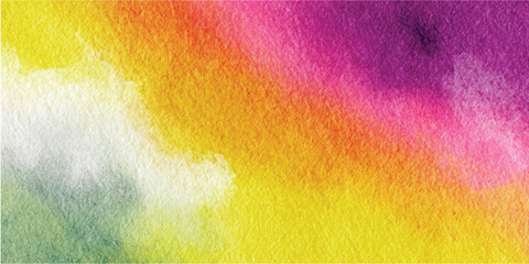 Vibrant watercolor wash with blended hues abstract background