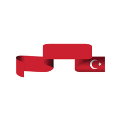 Turkey Republic Day Holiday Element Wave Flag Clipart