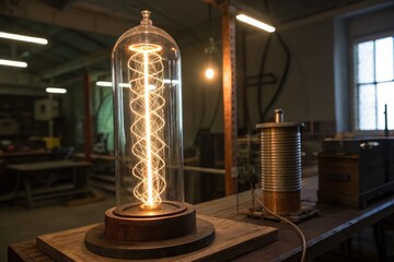 Bright Electric Arc Demonstrates Energy Transformation in a Laboratory Setup
