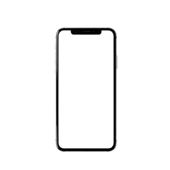 Modern smartphone mockup device for app presentation and digital product design isolated on transparent background