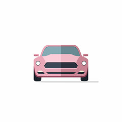 Fototapeta premium Minimalistic Vector Car Design Icon