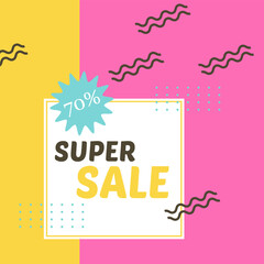 Black Friday. Colorful Big Sale and Super Sale labels and banners for promotion and discounts