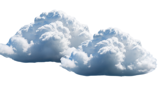 Dreamy White Clouds Floating – Cut Out PNG
