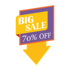 Black Friday. Colorful sale banners and discount labels for shopping and promotion