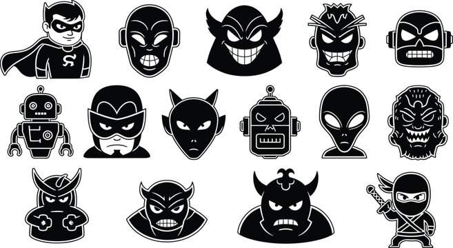 Collection of Fantasy, Villain, and Character Avatars