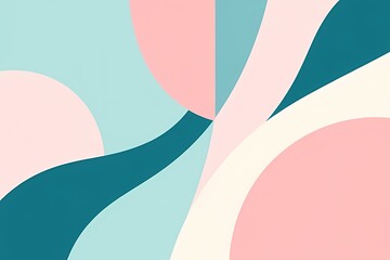 Curvy Pastel Abstract Design