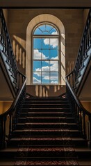 Stairway to Heaven - Architectural Grandeur and Natural Light.