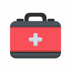 Obraz premium Clean First Aid Kit Icon Design