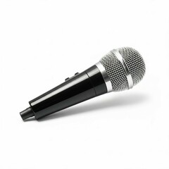 A professional microphone isolated on white background