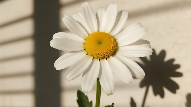 Elegant Minimalist Flower with Soft Neutral Background