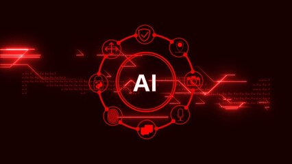 exploring fundamentals of AI technology, artificial intelligence technology circuit board illustration