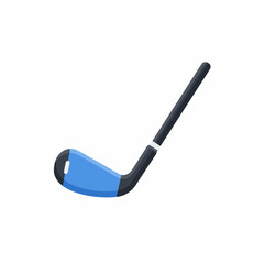 Elegant Golf Club Icon in Flat Style