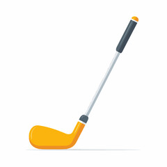 Simple Golf Club Icon in Flat Style