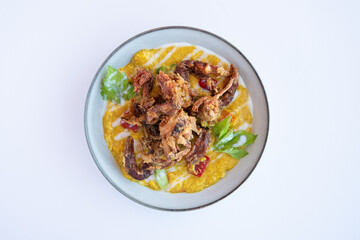 Crispy Soft-Shell Crab with Yellow Curry Sauce